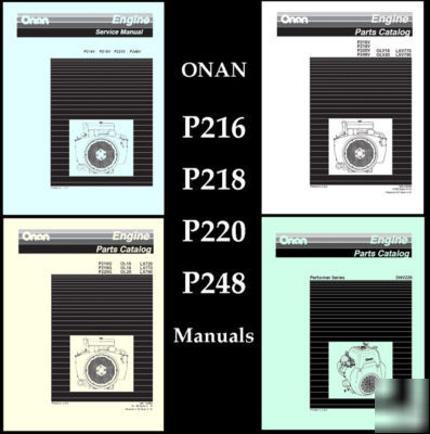 Onan P216 P218 P220 P248 service parts -38- manuals 