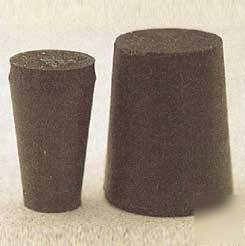 Plasticoid black rubber stoppers, solid 11-: 11-M290