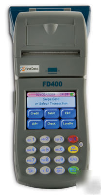 First data FD400 gprs wireless credit card terminal