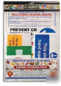 Junior catering safety signs - 10 signs pack