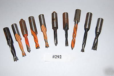 Multi borer drill bits mixture of ten stock # 292