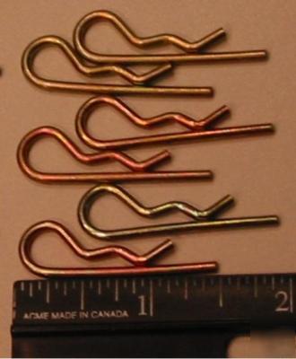 New lot of (6) steel (zinc plated) hitch spring pins ( )