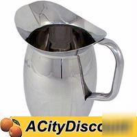 6EA update 3QT. stainless steel bell pitchers smallware