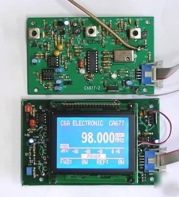 87.5 ~ 108.0 mhz professional exciter w/ graphics disp.