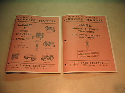 Case s series tractor dealers service manuals
