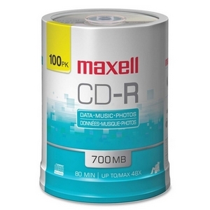 Maxell 648200 -100PK cdr 48X 700MB 80MIN 