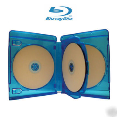 New blu-ray replacement case hold 3 disc 