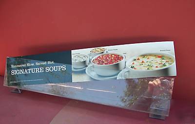 Quiznos acrylic sign holders 25