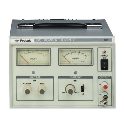 Protek model 303, 0 to 30V @ 0 to 3AMP dc power supply