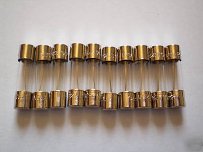 10 of 1A quick blow glass fuse 32MM x 6.35MM 250V rohs