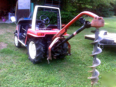 25 hp 4WD deisel power tractor with tree auger and..