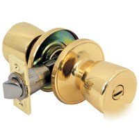 Mintcraft TS710V tulip privacy polished brass knob lock