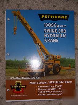 Pettibone 130SCP swing cab hydraulic krane promo r