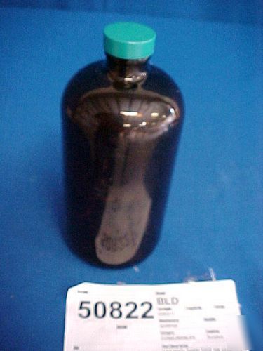All-pak 32OZ haz mat shipper bottle amber w/ lined cap
