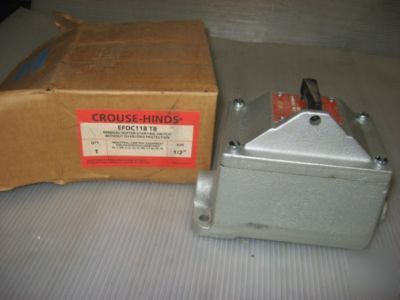 Crouse-hinds hazardous manual starting switch EFDC118T8