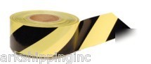 Heavy duty laminated hazard warning tape yellow/black