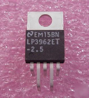 LP3962ET-2.5 voltage regulator linear 2.5V 1.5A, qty 25