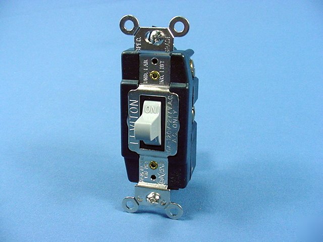 Leviton gray 20A momentary contact switch 1257-gy