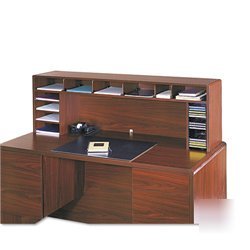 New wood desktop organizer, single shelf, 3 sections...