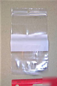 Reclosable 3X5 inch plastic zippy bags, 100 count