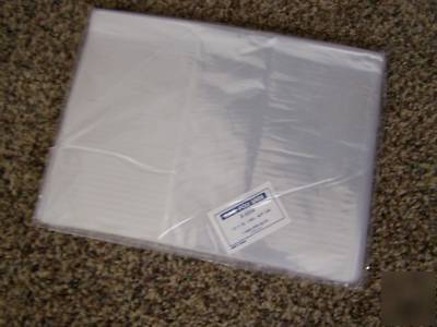 100 clear 1 mil 12X18 flat open top poly bags t-shirts