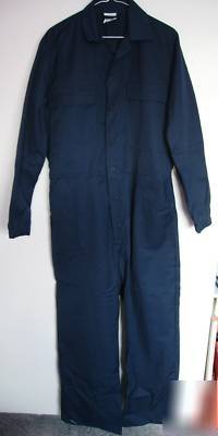 Engineers boilersuit overalls blue 40R polycotton 2PRS