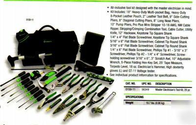 Greenlee master electrician's tool kit #0159-11