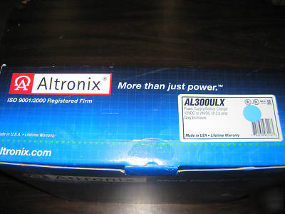 New altronix 12 or 24VDC 2.5 amp AL300ULX power supply 