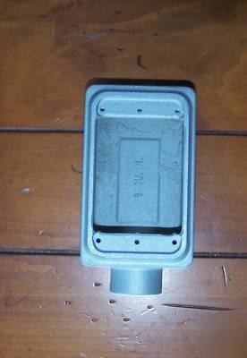 New appleton fs-1-75-a palm button mounting box surplus