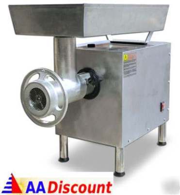 New fma omcan # 22 stainless steel meat grinder 110 v.