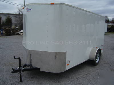 Pace 6 x 12 v nose enclosed trailer