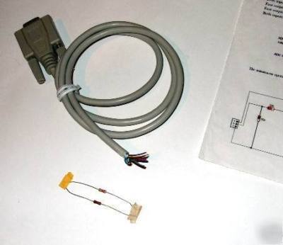 Pc pic picaxe programming kit 3' serial cable resistors