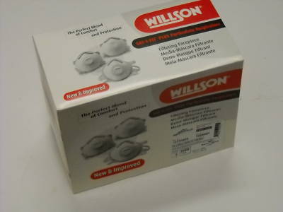 10 willson saf-t-fit N99 dust mask with valve & seal 