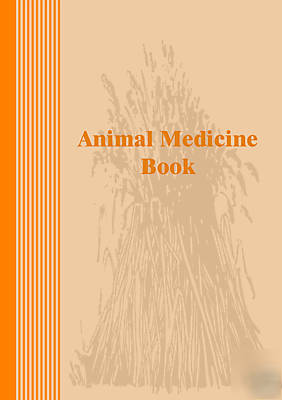 Animal medicine record book . pack of 5