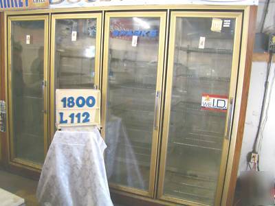 Lot # 1800-112-a 4 door reach- in cooler 