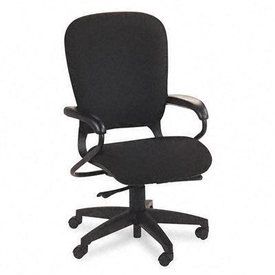 Mobius task high-back swivel chair black olefin fabric