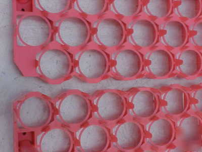New chick master incubator 48 egg plastic tray lot of 6 