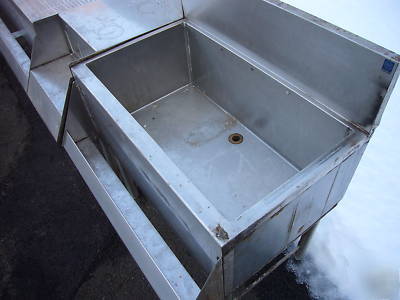 Perlick under bar 3 bay sink blender station ice chest