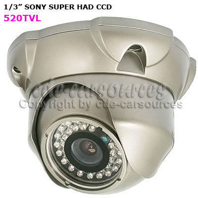 Super dome outdoor 36LED wired 3.5-8MM ccd zoom camera 