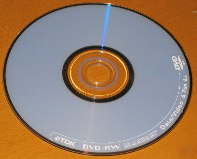 Tdk 4X dvd-rw re-writable blank disc - 10 pack