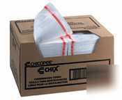 Chicopee chix food service towels white/red |1 cs|