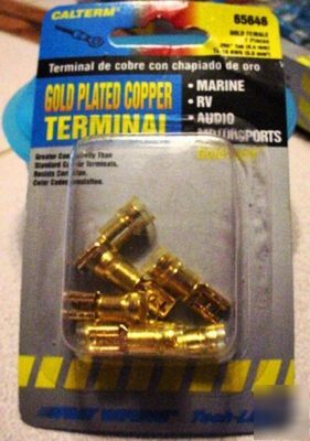 Gold plated copper female terminals -12-10AWG. #65646