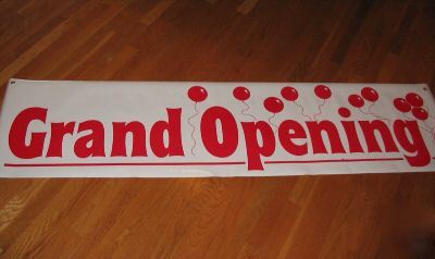 Grand opening banner~large open business sign 18