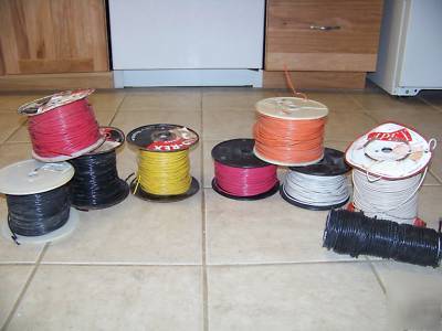 Huge lot copper electrical automotive wire mostly 14GA 