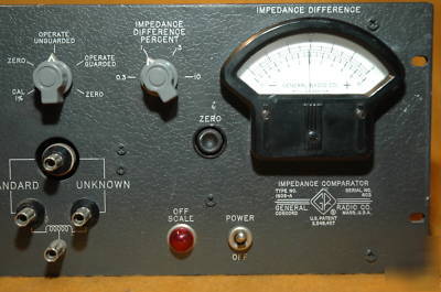 General radio impedance comparator 1605-a 1605A vintage