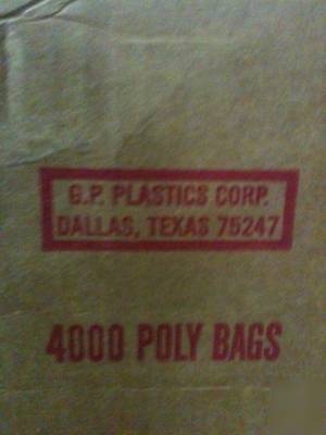New 7.5 x 21 polymer y-19 hand-toss flat spaper bags