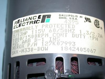 New 25 reliance electric motors 1/13 hp 1800 rpm 115V 