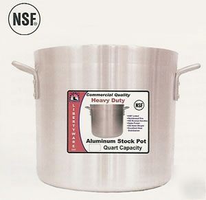 New 8 quart aluminum stock pot heavy duty 