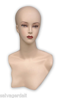 New female womens adult mannequin wig hat display head