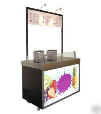 Portable juice/smoothie bar with 2 blendtec blenders